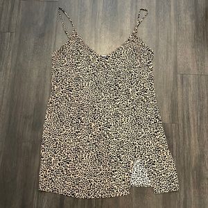 Reformation Mini Dress XL Leopard Print